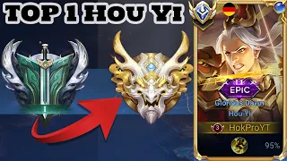 Honor of Kings Hou Yi - Top 1 Hou Yi Gameplay Rank Grandmaster