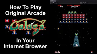 How To Play Original Arcade Galaga In Your Browser