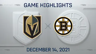 NHL Highlights | Golden Knights vs. Bruins - Dec. 14, 2021