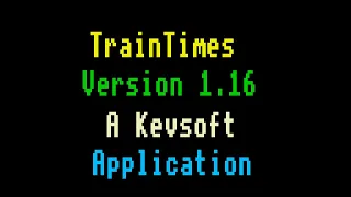 TrainTimes Version 1.16 Release