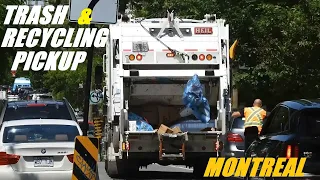 TRASH & RECYCLING PICKUP IN MONTREAL CANADA JUNE / JULY 2023