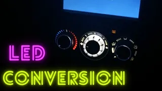 Corsa  heater controls LED conversion