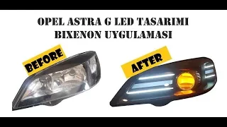 OPEL ASTRA G LED DESIGN // BIXENON RETROFIT