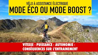 vélo électrique quel mode d'assistance choisir ? ECO VS BOOST  vitesse-autonomie-entrainement...