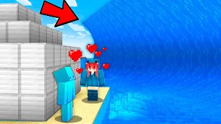 Casa Segura VS Tsunami de Fan Loca en Minecraft!