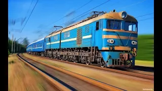 Поезда для детей. Железнодорожный транспорт. Развивающие мультики для детей
