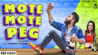 Mote Mote Peg ( Full Video ) | Y2A ft. Viki Taak , Muskan Sharma | Divesh Khatana | Sunrise music