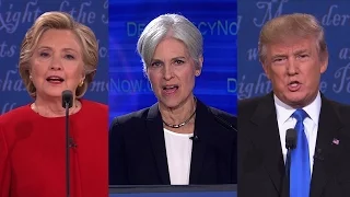 Part 1: Jill Stein "Debates" Clinton & Trump in Democracy Now! Special