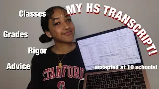 THE CLASSES/GRADES that got me into STANFORD, USC, JOHNS HOPKINS, NYU + MORE!