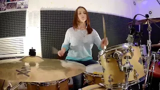 Coldplay - Speed of sound (drum cover от Танюхи)