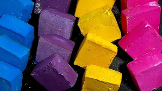 @ASMRgymchalkIndonesia  Rainbow dyed gymchalk blocks