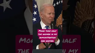 Biden: More Than Half the Women #shorts