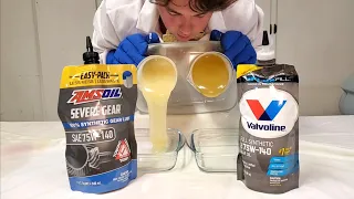 AMSOIL vs Valvoline Gear Oil 75W-140 Cold Flow Test