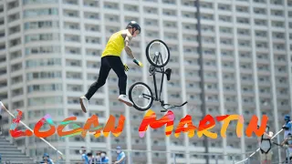 Logan Martin: BMX stunts.