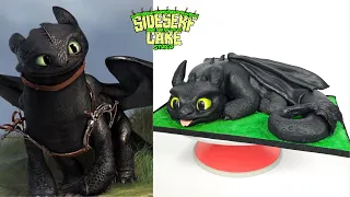 How to Make a Toothless CAKE | How To Train Your Dragon