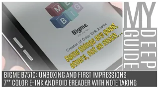 Bigme B751C: Unboxing and First Impression of a 7" Color E-Ink Android Ereader With Note-Taking
