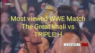 || MOST VIEWED ||The Great Khali Vs Triple H Summerslam 2008 720p HD Full Match   5,506,530 views