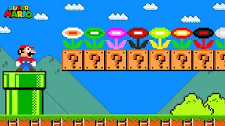 Super Mario Bros. but there are MORE Custom Flower!