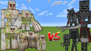 IRON GOLEM vs WITHER SKELETON AT EVERY AGE😱 | Minecraft Mobs Fight #minecraft
