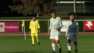 Macron plays in charity soccer match