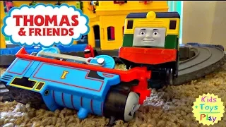 Thomas and Friends Trackmaster Biggest Races and Crashes | Thomas Toy Train Super Station Kids Video