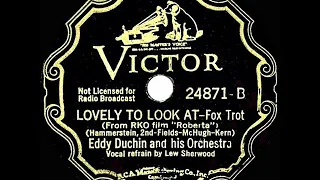 1935 OSCAR-NOMINATED SONG: Lovely To Look At - Eddy Duchin (Lew Sherwood, vocal)