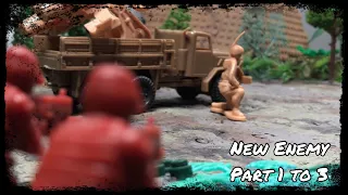 Army Men | New Enemy Part 1 To 3 | Plastic Warzone Side Story | Army Men Stop Motion