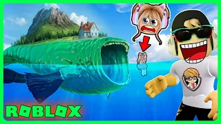 BANG CUPU BERUBAH JADI IKAN BLOOP!! TELAN MAMACIL HIDUP HIDUP DIROBLOX