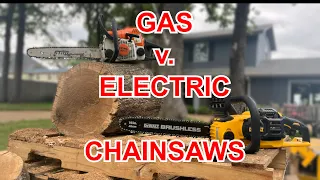 CHAINSAW SHOWDOWN: DeWalt FlexVolt v. STIHL gas chainsaw