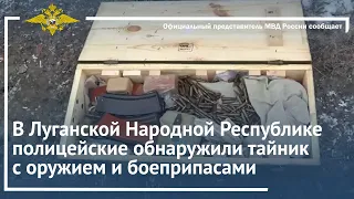 Ирина Волк: В Луганской Народной Республике полицейские обнаружили тайник с оружием и боеприпасами
