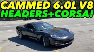 CAMMED Chevy Corvette 6.0L V8 w/ HEADERS & CORSA EXTREME!