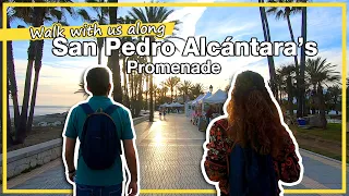 🚶‍♀️ Promenade walk in San Pedro Alcántara, Marbella, SPAIN 🚶