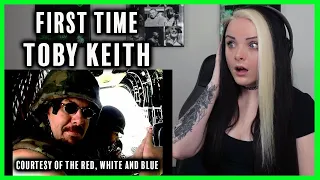 FIRST TIME listening to TOBY KEITH - Courtesy Of The Red, White And Blue REACTION