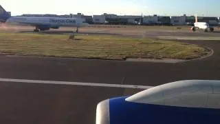 Thomas Cook 757-200 taxi out and takeoff [awsome sound]