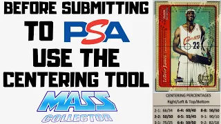 SPORTS CARD INVESTING: USING THE GRADEMASTER CENTERING TOOL BEFORE I SUBMIT MY CARDS TO PSA.