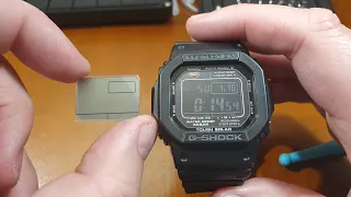 Casio G-Shock GW-M5610-1B - wymiana wyświetlacza na pozytywowy [PL]