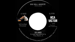 1968 HITS ARCHIVE: Who Will Answer? - Ed Ames (mono 45)