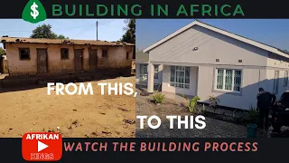 How to build houses in Africa, 4 homes completed in 2021, watch the process