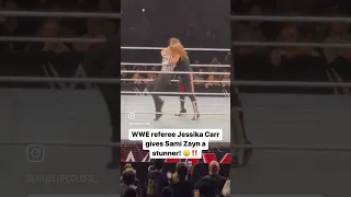 WWE Referee gives Sami Zayn a STUNNER! 🤣‼️ #shorts | Culture News