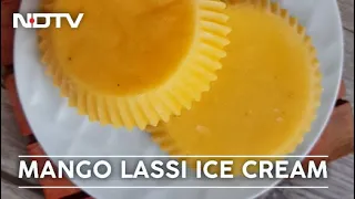 How To Make Mango Lassi Ice Cream | Easy Mango Lassi Ice Cream Recipe Video