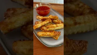 Air Fried Halloumi Cheese Sticks | Doug Cooking