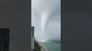 SCARY!!! Florida Waterspout CAUGHT ON CAMERA | #shorts #waterspout