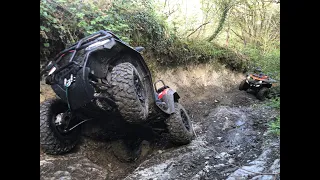 TAKING ON MUCHLARNICK.  (CFmotos on a crazy climb)