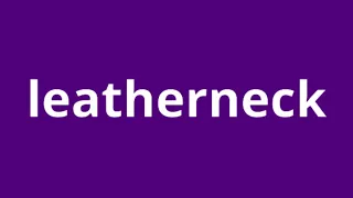 what is the meaning of leatherneck.