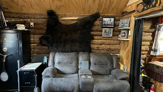 Tiny off grid Alaskan cabin tour.