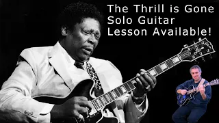 The Thrill Is Gone - B. B. King - fingerstyle guitar arrangement - Lesson available!