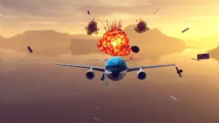 Mid-air desintegration and explosions | Besiege