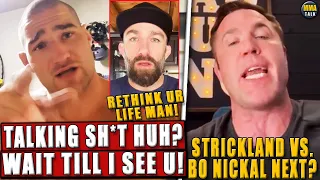 Sean Strickland THREATENS to slap Michael Chiesa! O'Malley on Strickland's mental health issues!