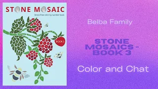 Color and Chat From Stone Mosaic Book 3 by Belba Family