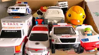 救急車のミニカー走る！緊急走行テスト☆サイレンあり☆坂道走行｜Ambulance miniature car runs on the slope! Emergency driving test